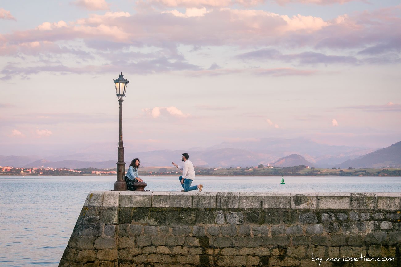 Fotógrafo para pedida de mano, matrimonio, compromiso, en Santander y Cantabria